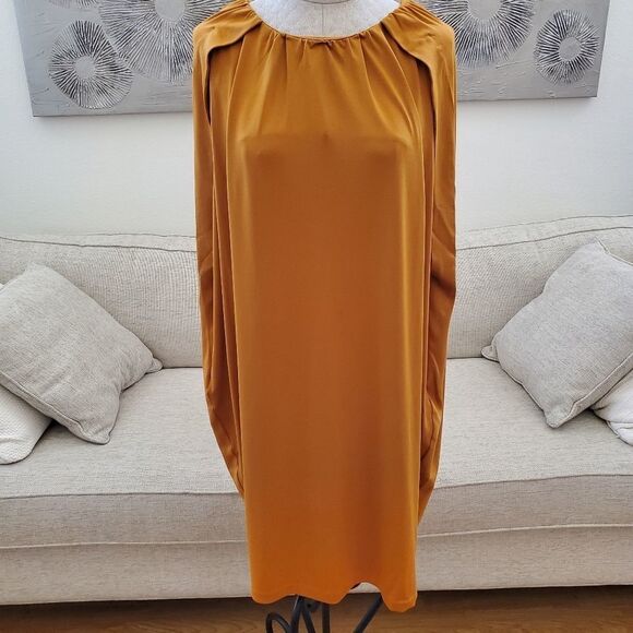 Alfani Scoop-Neck Cape Shift Dress - Picture 2 of 12